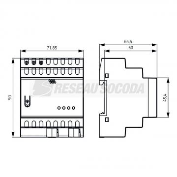  Alimentation 160 mA T KNX. Ten 