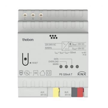  Alimentation 320 mA T KNX. Ten 
