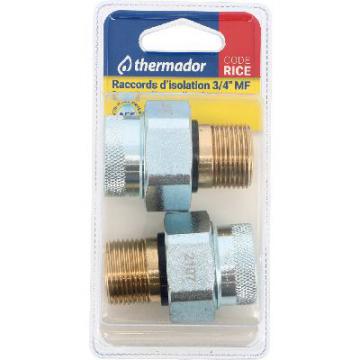  2 Raccords Isolants 3/4" MFpou 