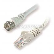  CORDON TV RJ45->TYPE F MA 0.5M 