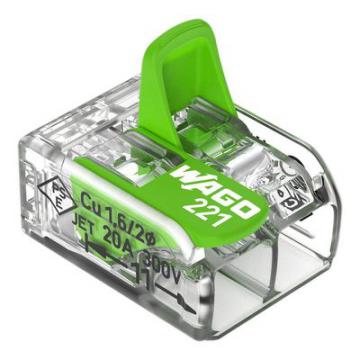  Borne WAGO 221 Green 2x4mm� � 