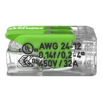 Borne WAGO 221 Green 2x4mm� � 