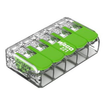  Borne WAGO 221 Green 5x4mm� � 