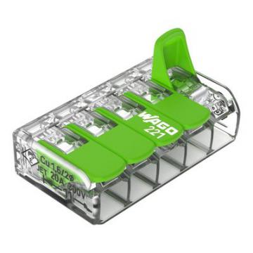 Borne WAGO 221 Green 5x4mm� � 