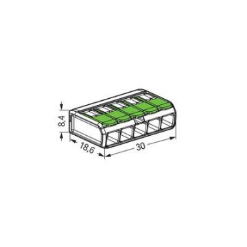  Borne WAGO 221 Green 5x4mm� � 