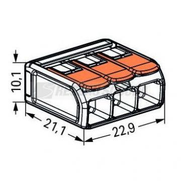  Borne WAGO 221 3x6mm� � levier 