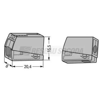  Borne pour luminaires 2,5 mm� 