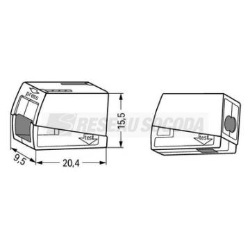  Borne pour luminaires 2,5 mm� 