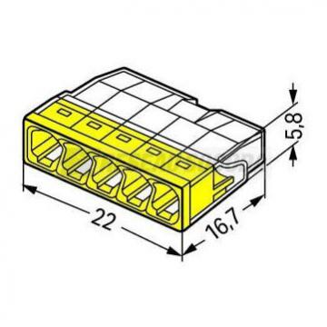  Borne WAGO 2273 - 5 x 0,5 � 2, 