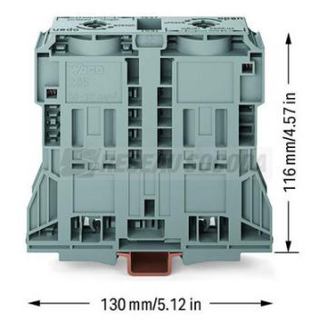  Borne passage 2c 185mm� gris 